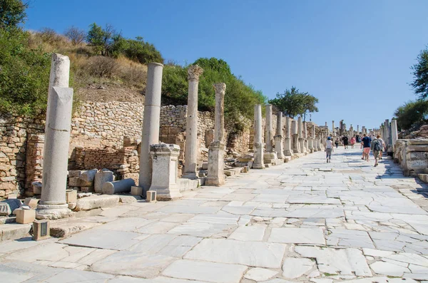 Antigas ruínas da cidade Efesus Efes na Turquia — Fotografia de Stock