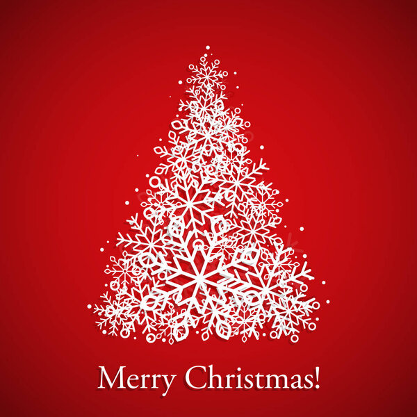 Красный фон Рождества
