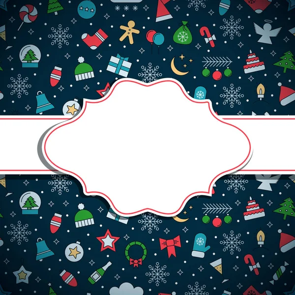 Christmas seamless pattern — Stock Vector