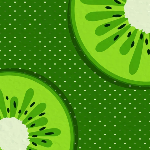 Sommer Hintergrund mit Kiwi — Stockvektor