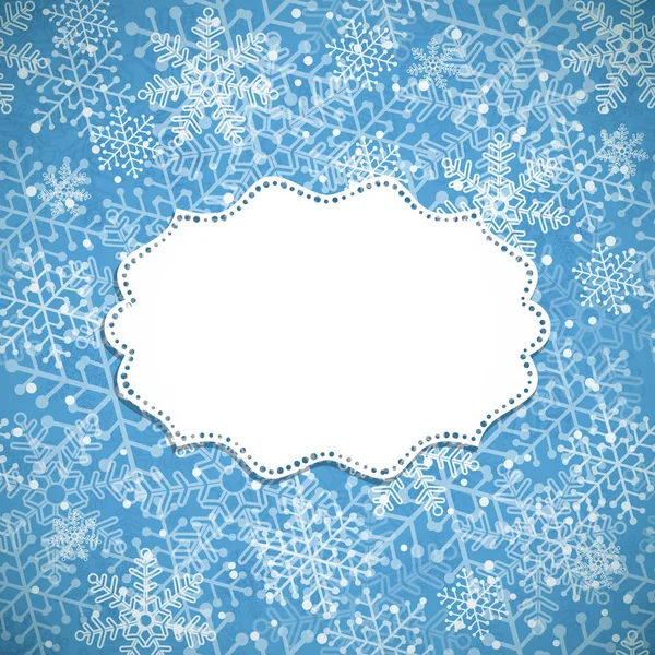 Christmas background white frame — Stock Vector