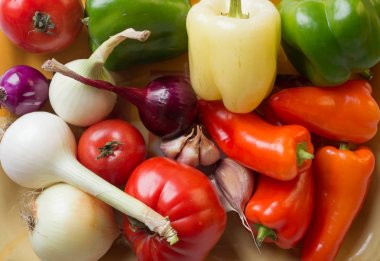  Taze organik sebze yığın