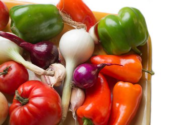  Taze organik sebze yığın