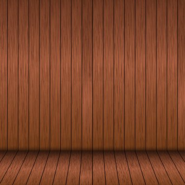 Ahşap zemin ve ahşap duvar