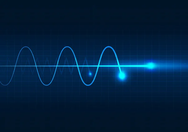 Elektronisk våg vektorillustration — Stock vektor