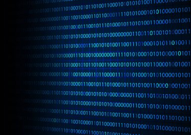 Perspektif kılavuz arka plan üzerinde soyut ikili kod