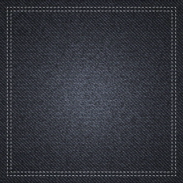 Negro Jeans textura de fondo — Vector de stock