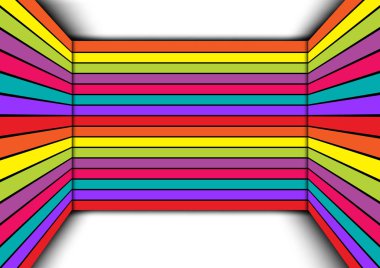 Soyut renkli Oda vektör çizim