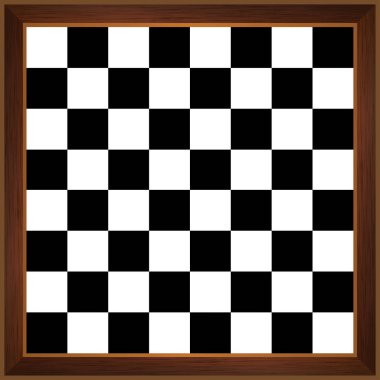 Ahşap satranç tahtası vektör çizim