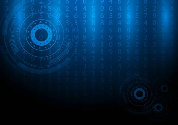 Soyut dijital numara arka plan vektör çizim