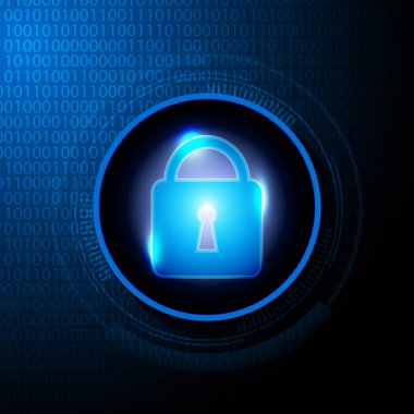 Soyut dijital veri güvenlik arka plan vektör çizim