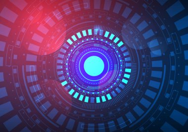 Soyut dijital teknoloji arka plan vektör çizim