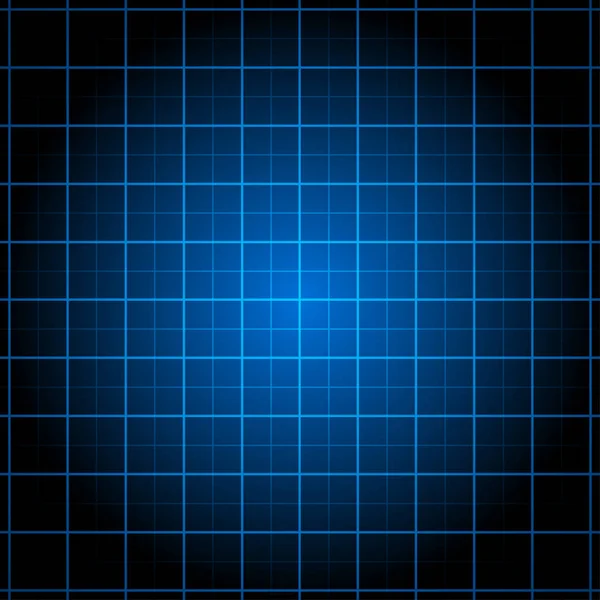 Cuadrícula abstracta sobre fondo azul oscuro — Vector de stock