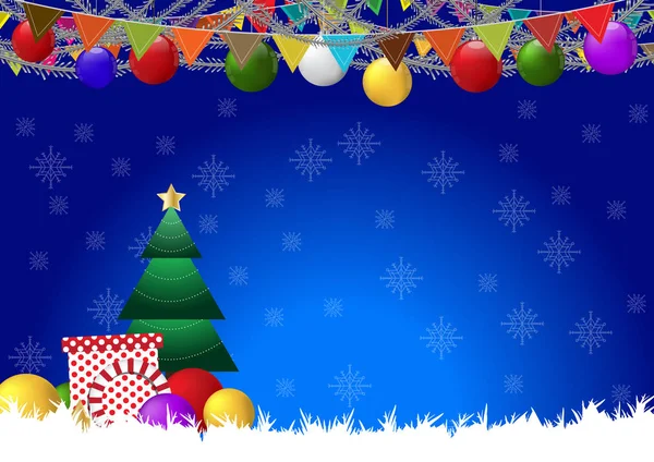 Natale vettore sfondo vettoriale illustrazione — Vettoriale Stock