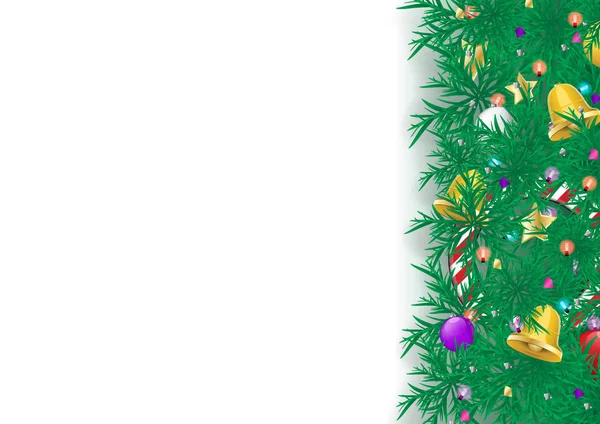 白い背景の上のクリスマス — ストックベクタ
