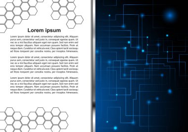 Soyut teknoloji şablon vektör çizim