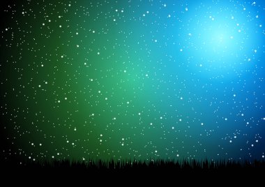 gece gökyüzü çizimi