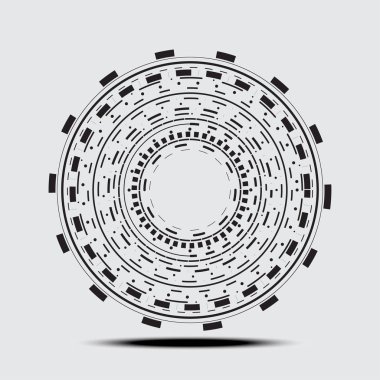 Soyut circle teknoloji vektör nesnesi