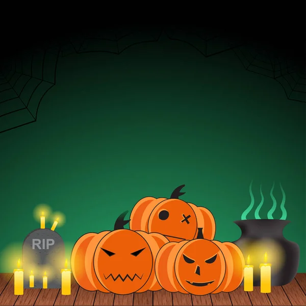 Halloween Card Vector fundo —  Vetores de Stock