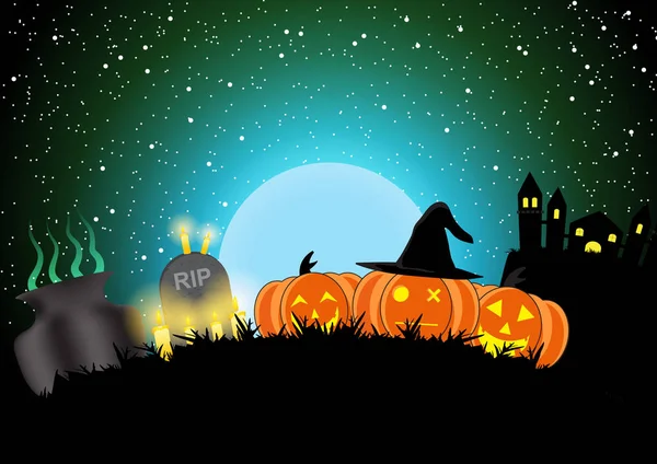 Halloween fundo vetor halloween fundo — Vetor de Stock