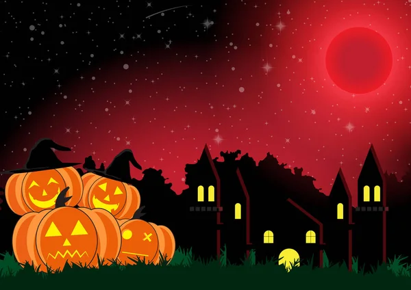 Halloween abóbora fundo —  Vetores de Stock