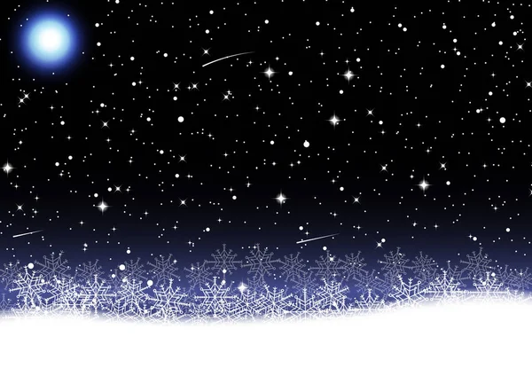 Navidad copo de nieve vector ilustración — Vector de stock