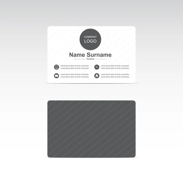 Векторный дизайн визитной карточки — стоковый вектор