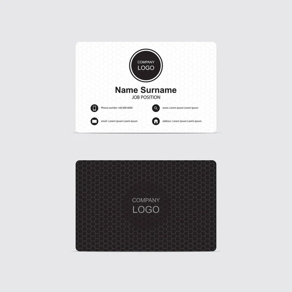 Business card hexagoner tema — Stock vektor