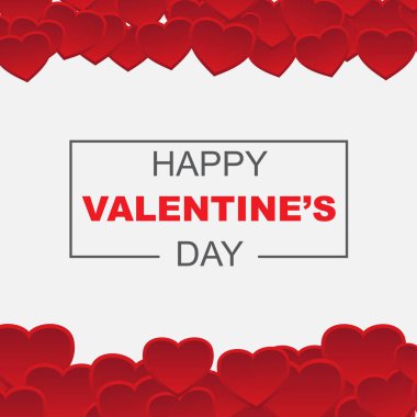 Mutlu Sevgililer günü kartı dekorasyon