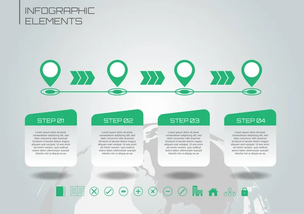 Timeline Conceito Elementos Infográficos Negócios Alguns Elementos Desta Imagem Fornecida —  Vetores de Stock