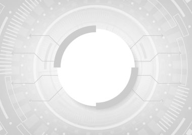 Soyut Beyaz devre çizgisi, vektör teknolojisi kavramı