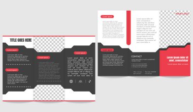 Broşür işi üç katlı el ilanı.