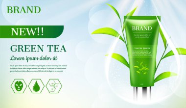 Su damlasında yaprakları olan yüz köpüğü