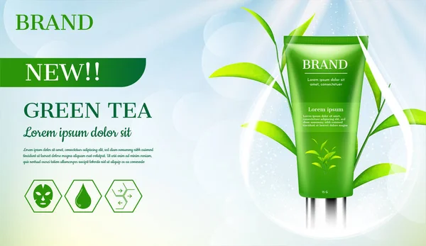 Su damlasında yaprakları olan yüz köpüğü