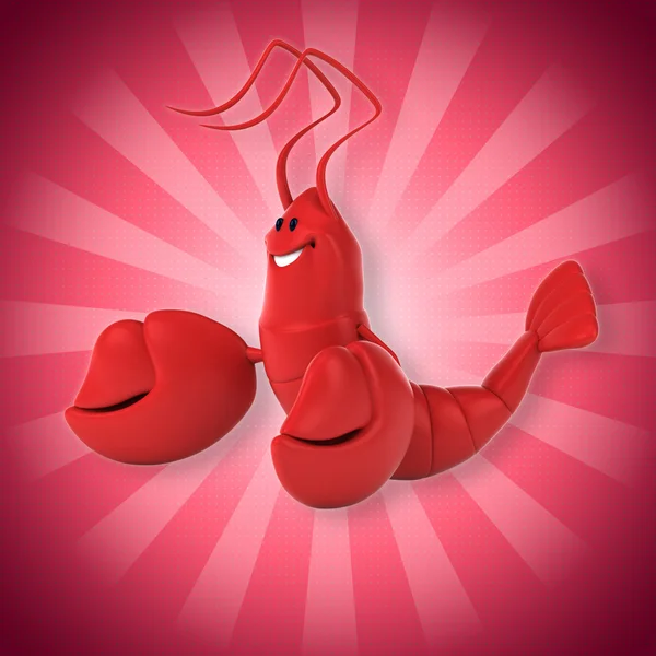 Funny red Lobster — Stock Photo, Image