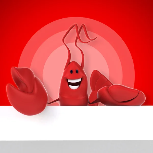 Grappige red Lobster — Stockfoto