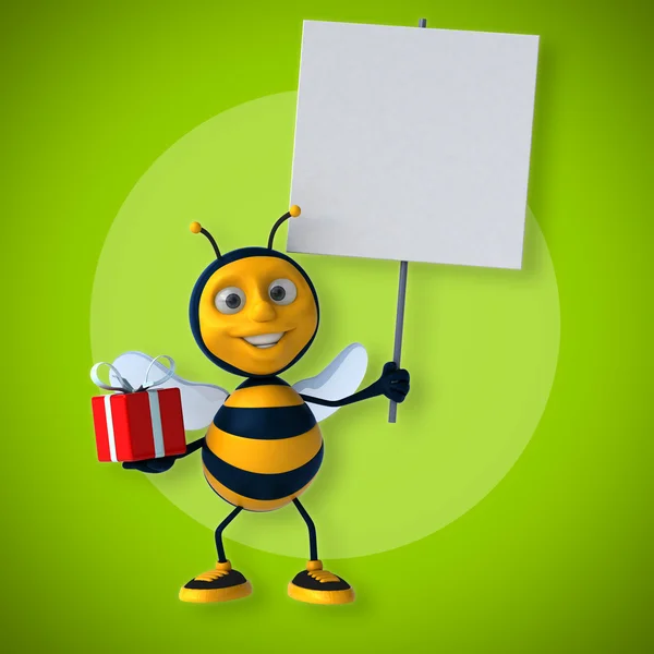 Μέλισσα εκμετάλλευση κάρτα και το παρόν — Φωτογραφία Αρχείου