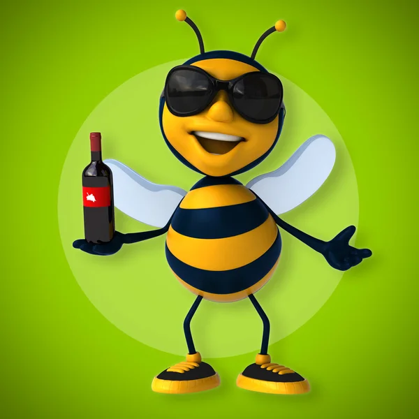Μέλισσα εκμετάλλευση κρασί — Φωτογραφία Αρχείου