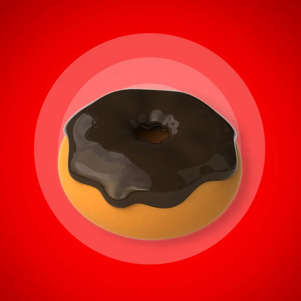 Doce saboroso donut — Fotografia de Stock