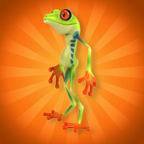 Funny cartoon frog — Stock Photo, Image