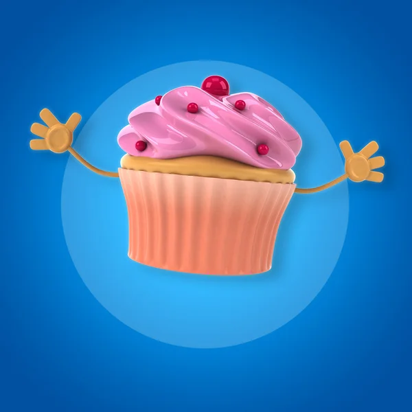 Zoete Roze cupcake — Stockfoto