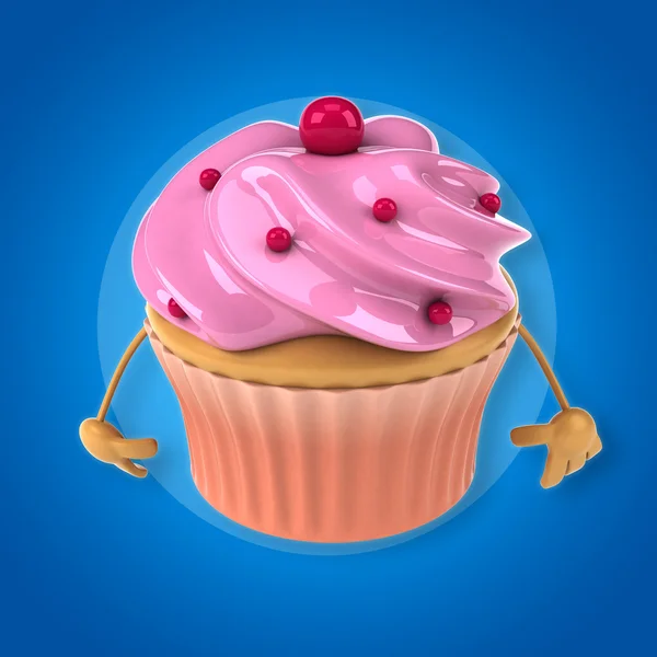 Süße rosa Cupcake — Stockfoto