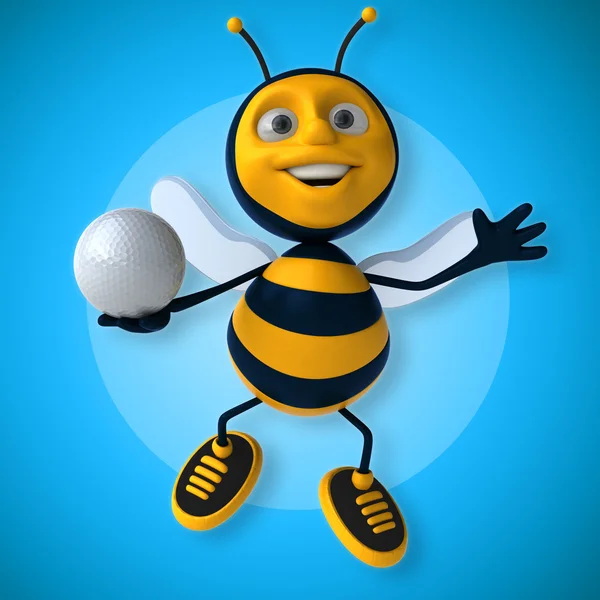 Bee holding bal — Stockfoto