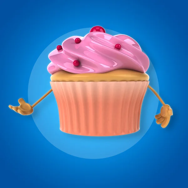 Doce Cupcake rosa — Fotografia de Stock