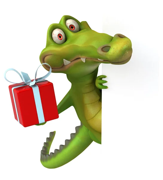 Funny cartoon crocodile — Stock Photo, Image
