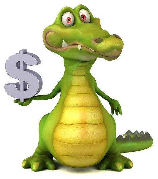Śmieszne kreskówka krokodyl — Zdjęcie stockowe