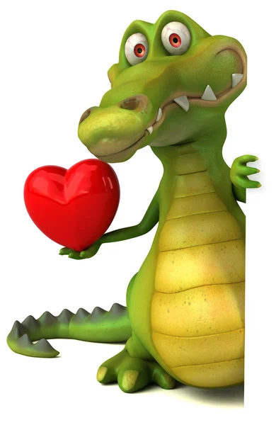 Funny cartoon crocodile — Stock Photo, Image