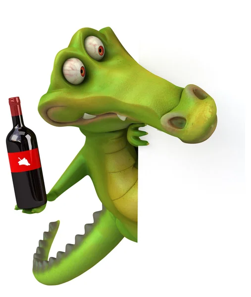 Śmieszne kreskówka krokodyl — Zdjęcie stockowe