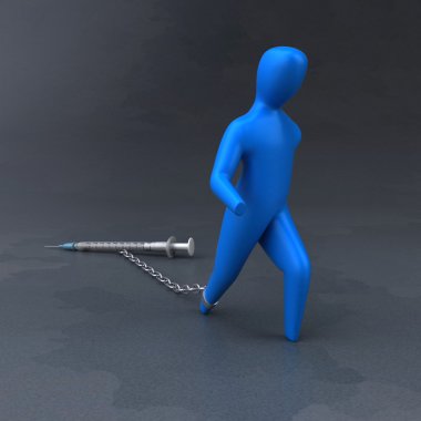 Şırınga ile yük sembolü