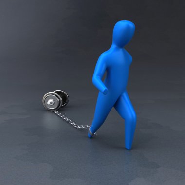 Dumbbell ile yük sembolü 